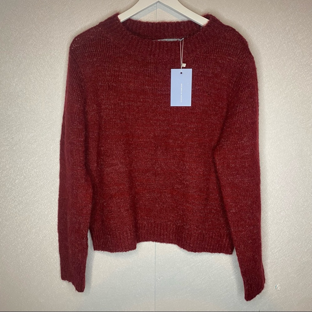 Michelle‎ Nicole Wool Blend Sweater in Wine Size Medium NWT